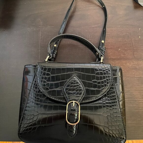 Banana Republic Croco Embossed Crossbody Bag - Picture 2 of 6